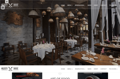 Thiết kế website nhà hàng