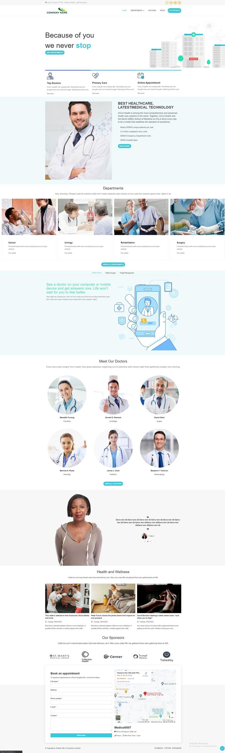 Thiết kế website bệnh viện 40