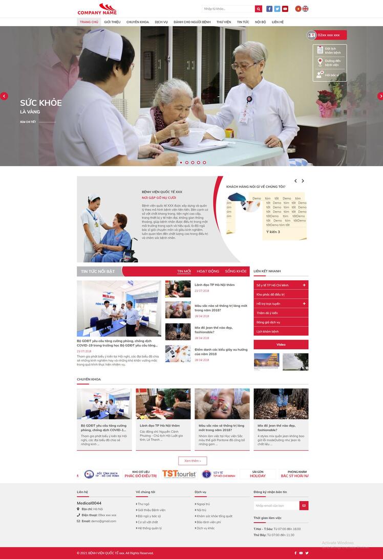 Thiết kế website bệnh viện 44