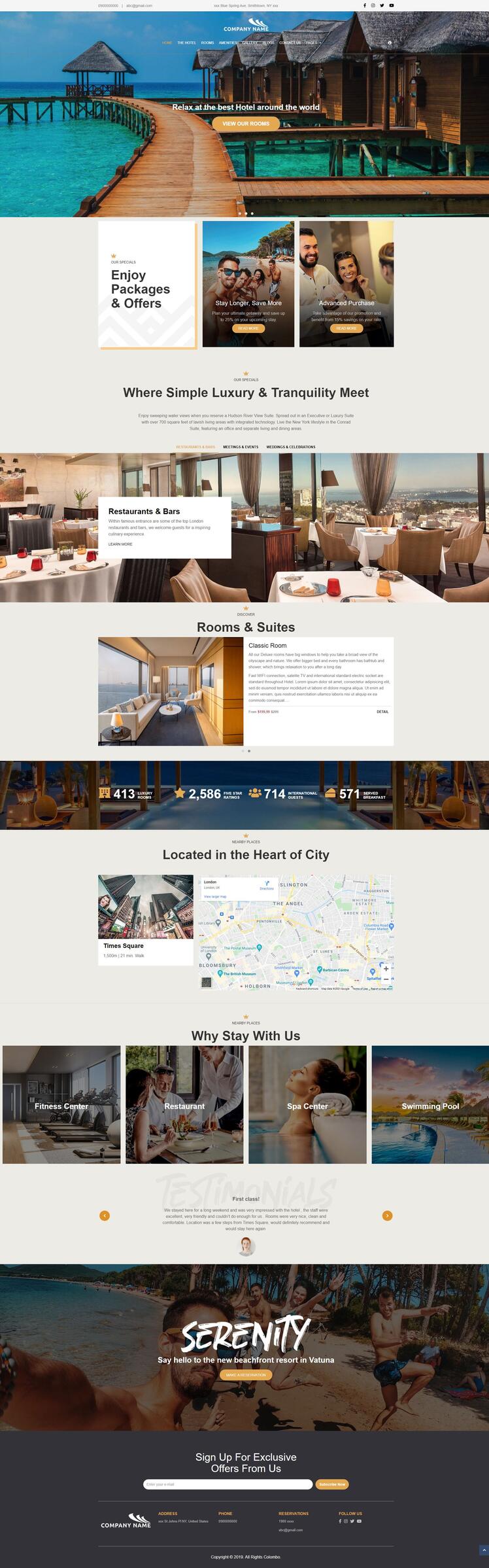 Thiết kế website khách sạn 119