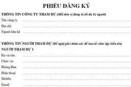 Phiếu Đăng Ký : Diễn Đàn Kinh Tế Việt Nam "Dự Báo Kinh Tế Việt Nam 2012 - 20120"