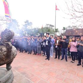 800 CBNV MEDLATEC cầu bình an tại Chùa Keo - Đền Trần