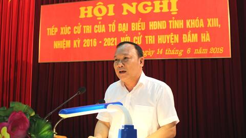 Đại biểu HĐND tỉnh tiếp xúc cử tri tại huyện Đầm Hà