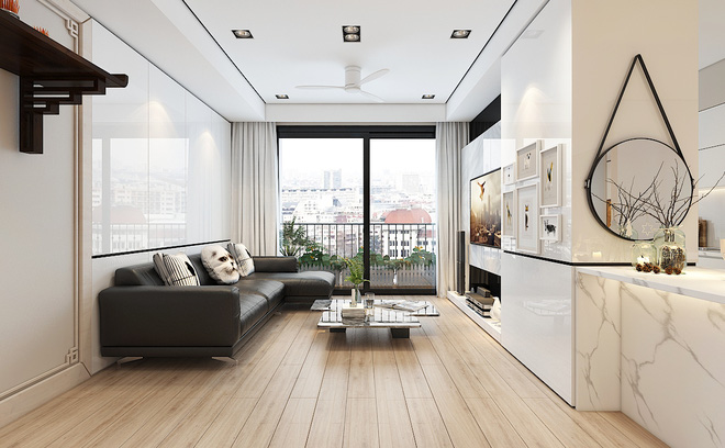 Tư vấn bố trí nội thất cho căn hộ 64m² từ vô số những nhược điểm thành không gian sống đáng mơ ước - Ảnh 3.