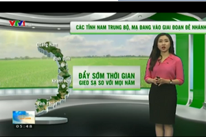 Bản tin thời tiết nông vụ hôm nay 22.12