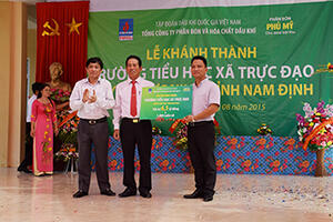 Khánh thành, bàn giao trường tiểu học Trực Đạo, tỉnh Nam Định do PVFCCo tài trợ