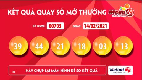 Kết quả xổ số Vietlott ngày 14/2: Sản phẩm Mega 6/45 hiện đại, minh bạch