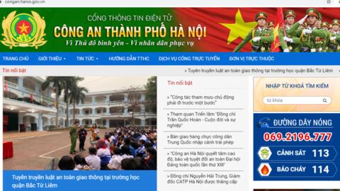 Cảnh giác dính mã độc từ trang web giả mạo Công an TP Hà Nội