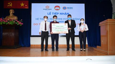 Tập đoàn Hưng Thịnh trao tặng hệ thống máy xét nghiệm tự động trị giá hơn 5 tỷ đồng cho Trung tâm Kiểm soát bệnh tật TP HCM