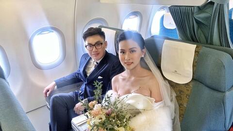 Vietnam Airlines đồng hành với “đám cưới trên mây”