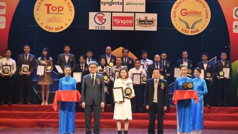 Tingco xếp hạng trong Top 10 Sản phẩm vàng Việt Nam năm 2020