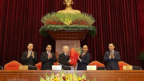 Đồng chí Nguyễn Phú Trọng tái đắc cử Tổng Bí thư khóa XIII
