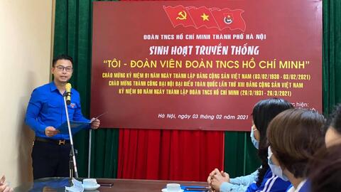 Sinh hoạt truyền thống “Tôi - Người đoàn viên Đoàn TNCS Hồ Chí Minh”