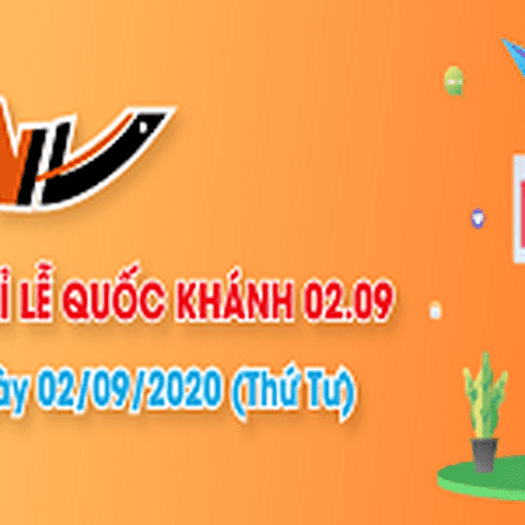 Thông báo lịch nghỉ lễ Quốc Khánh 02-09-2020