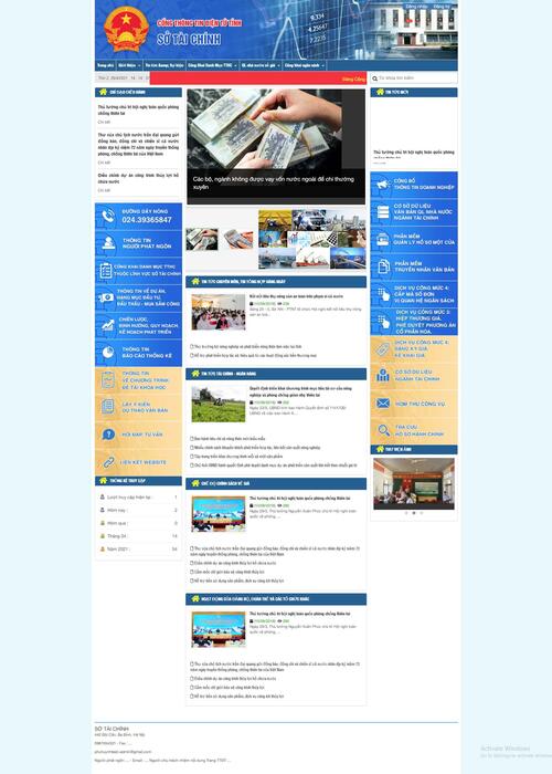 Thiết kế website nhà nước 39 (Sở tài chính)