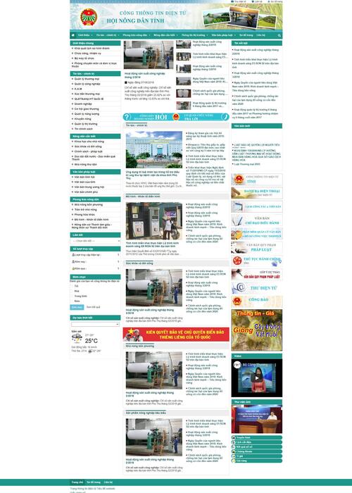 Thiết kế website nhà nước 38 (Hội nông dân)