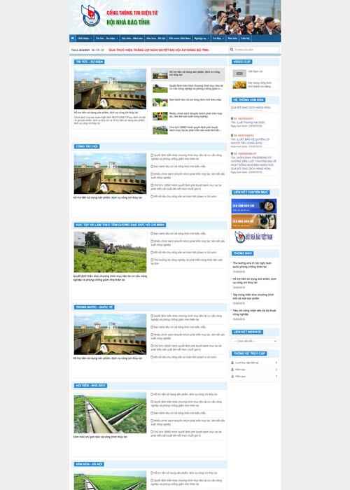 Thiết kế website nhà nước 37 (Hội nhà báo)
