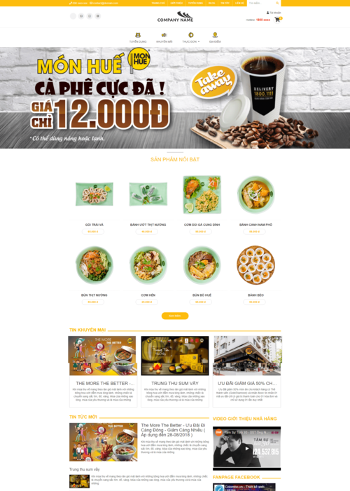 Thiết kế website Nhà hàng 104