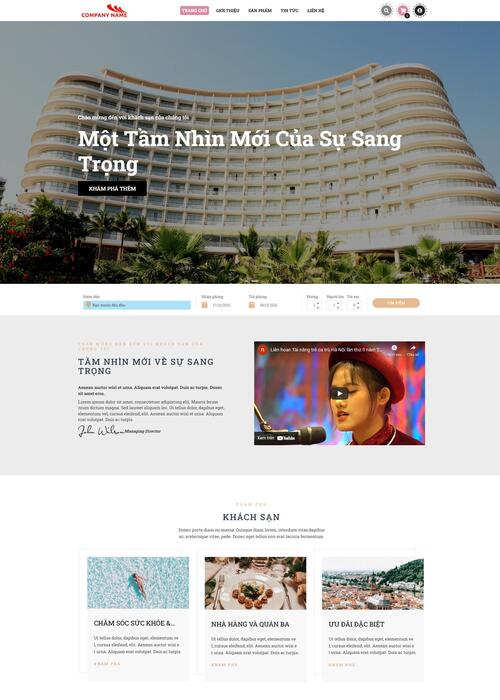 Thiết kế website khách sạn 116