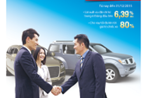 VietinBank cho vay ưu đãi mua xe