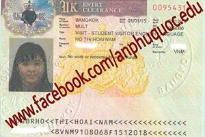 Tấm visa Extended Student Visitor như một món quà chào năm mới dành cho sinh viên Hồ Thị Hoài Nam