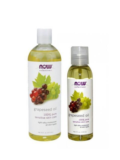 Dầu hạt nho NOW grapeseed oil 100% Pure sensitive skin care 118ml