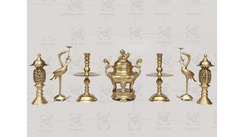 Bộ tam sự khảm tam khí 70cm cao cấp