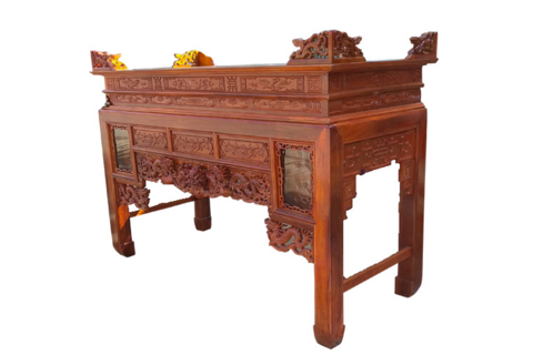 Bàn thờ triện dơi gỗ Hương