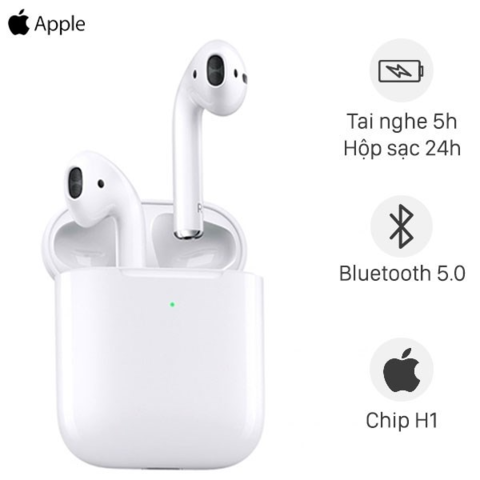 Tai nghe Bluetooth AirPods 2 Wireless charge Apple MRXJ2