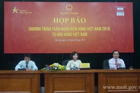 Họp báo Chương trình Nhận diện hàng Việt Nam năm 2015 - Tự hào hàng Việt Nam