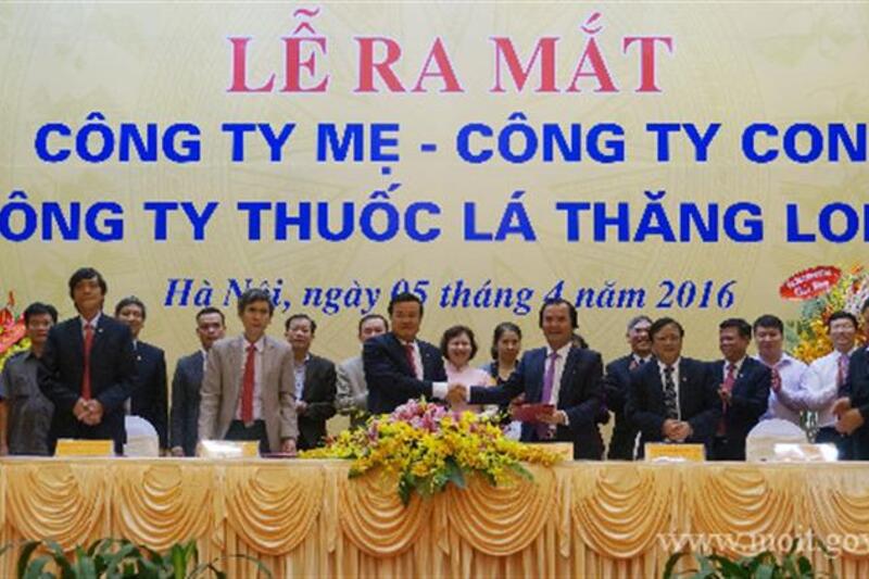 Lễ ra mắt Công ty mẹ - công ty con Công ty Thuốc lá Thăng Long