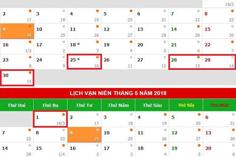 Thông báo về việc nghỉ làm việc ngày Giỗ Tổ Hùng Vương 10/3 âm lịch, ngày Giải phóng Miền Nam 30/4 và ngày Quốc tế lao động 01/5 năm 2018