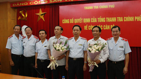 Tổng Thanh tra Chính phủ điều động, bổ nhiệm nhân sự
