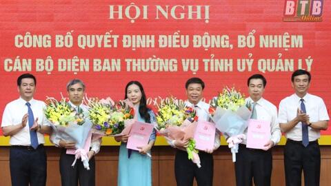 Nhân sự mới 12 địa phương