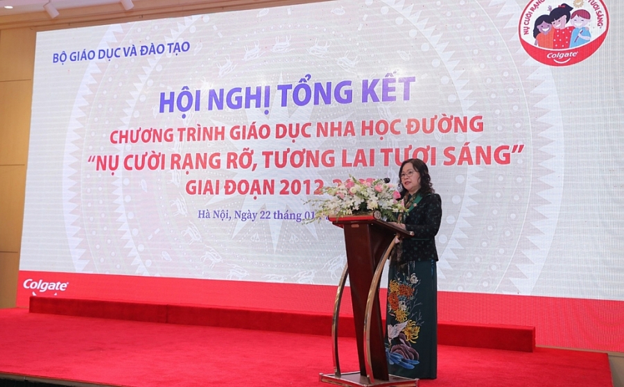 Thứ trưởng Bộ Giáo dục & Đào tạo –TS. Ngô Thị Minh phát biểu về chương trình