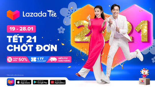 Lazada Việt Nam vừa khép lại lễ hội mua sắm “Tết 21, chốt đơn”