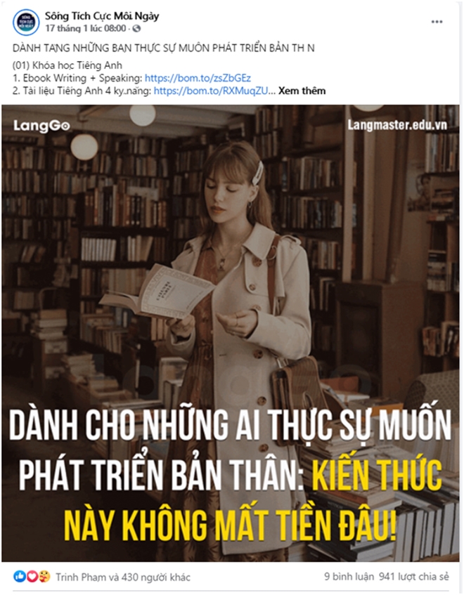 Fanpage triệu like giúp bạn sống tích cực mỗi ngày