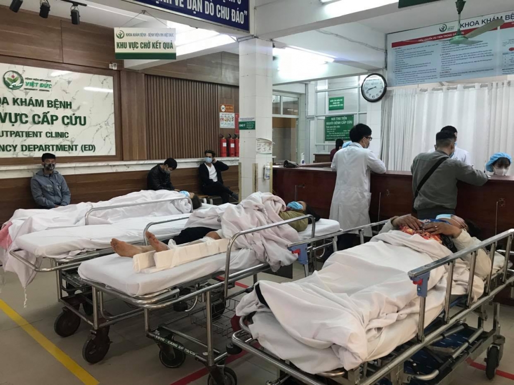 Khu vực cấp cứu của Bệnh viện Việt Đức
