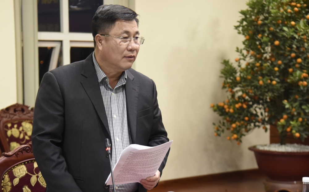 Bí thư Quận ủy Hoàng Mai Nguyễn Quang Hiếu báo cáo công tác phòng, chống Covid-19