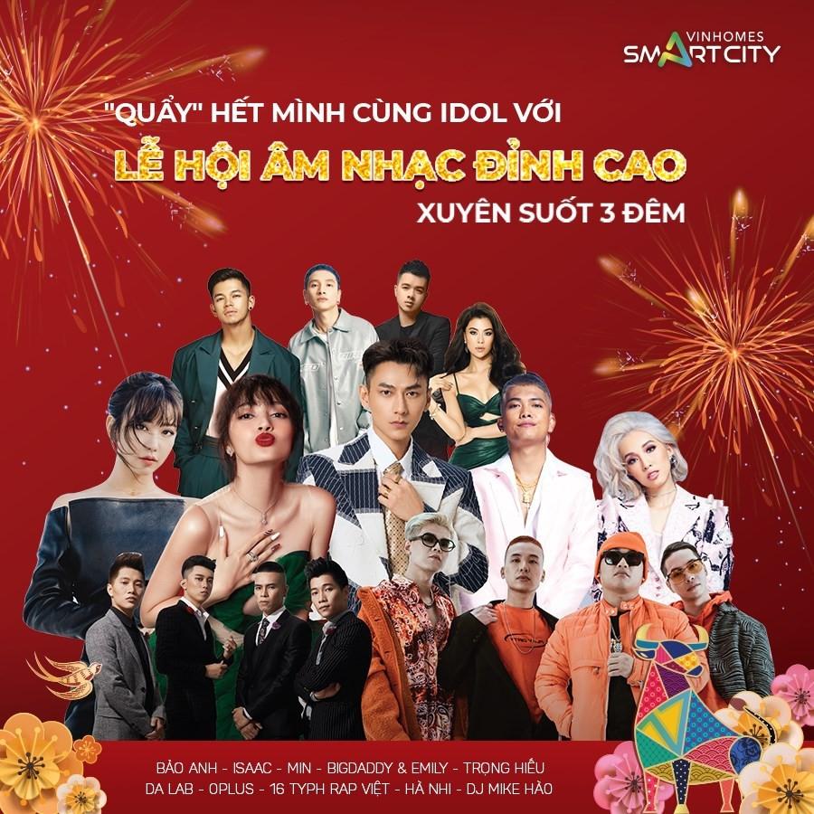 Dàn nghệ sĩ “đình đám” sẽ góp mặt trong lễ hội âm nhạc tại Lễ hội chào xuân 2021 - “Vi vu Tết Châu Á”