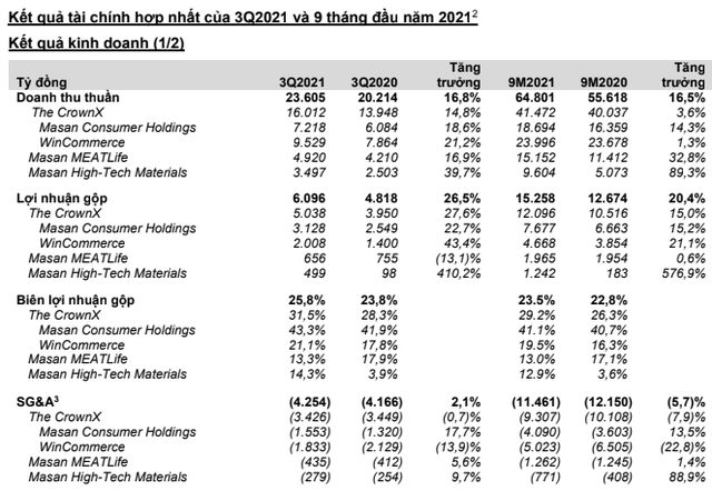 Các mảng khoáng sản, bán lẻ, hàng tiêu dùng đều tăng trưởng mạnh, Masan Group (MSN) lần đầu lãi ròng nghìn tỷ từ khi mua lại hệ thống VinMart - Ảnh 3.