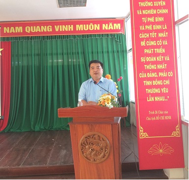 ông Nguyễn Minh Trí - Phó Giám đốc Sở triển khai các văn bản mới tháng 9 năm 2017