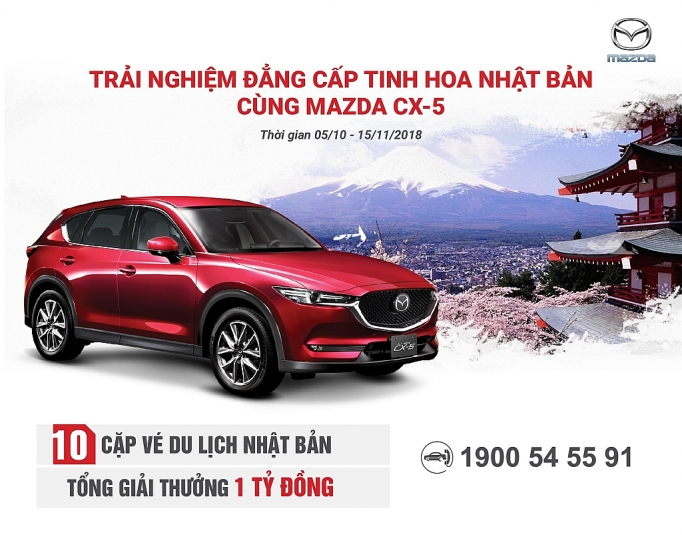 mua mazda cx 5 nhan chuyen du lich nhat ban